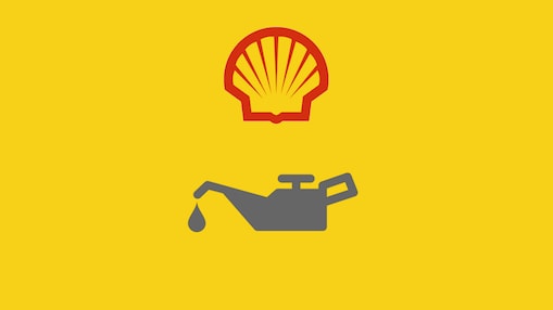 Shell pecten lubmatch logo oil can dripping oil