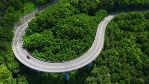 Road around the mountains