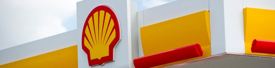 Shell service station and Shell logo