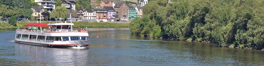 Boat in water with beautiful surrounding background in Europe city