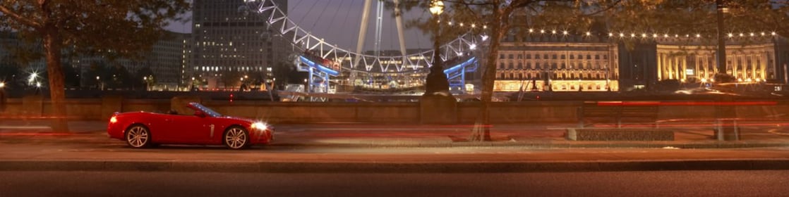 car on the road in london city