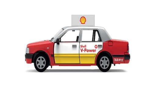 Tiny 城市 合金車仔 - 豐田金豐Shell廣告的士
