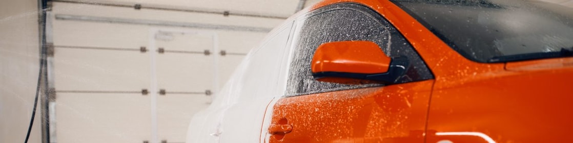 car being washed