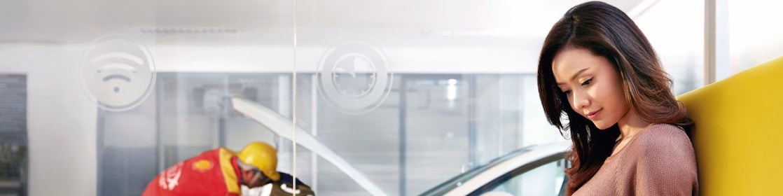 women sitting inside customer lounge