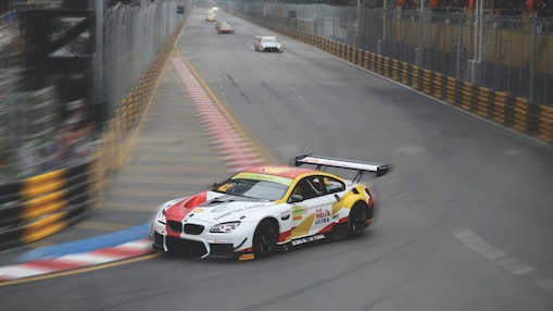 Racing car on track