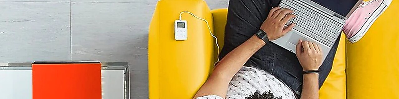 man sitting on a sofa