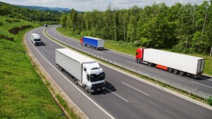 Trucks on Highway