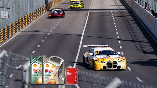 Racing car on track