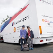 Scientist near truck