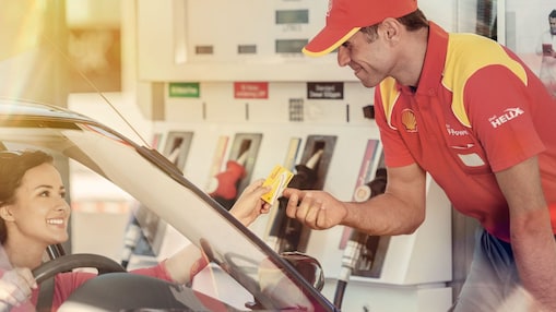 paying at shell station