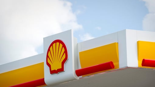 Shell service station and Shell logo