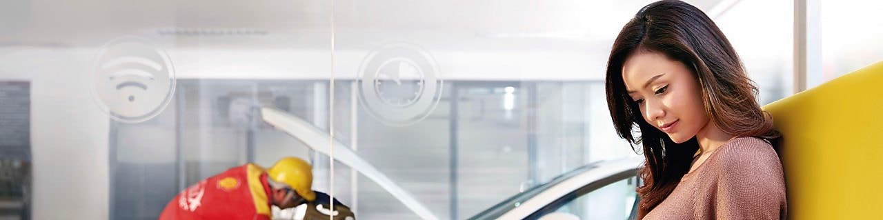 women sitting inside customer lounge